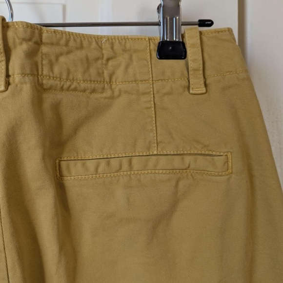 Mustard Nili Lotan Button Fly Straight Leg Pants - Picture 3 of 10